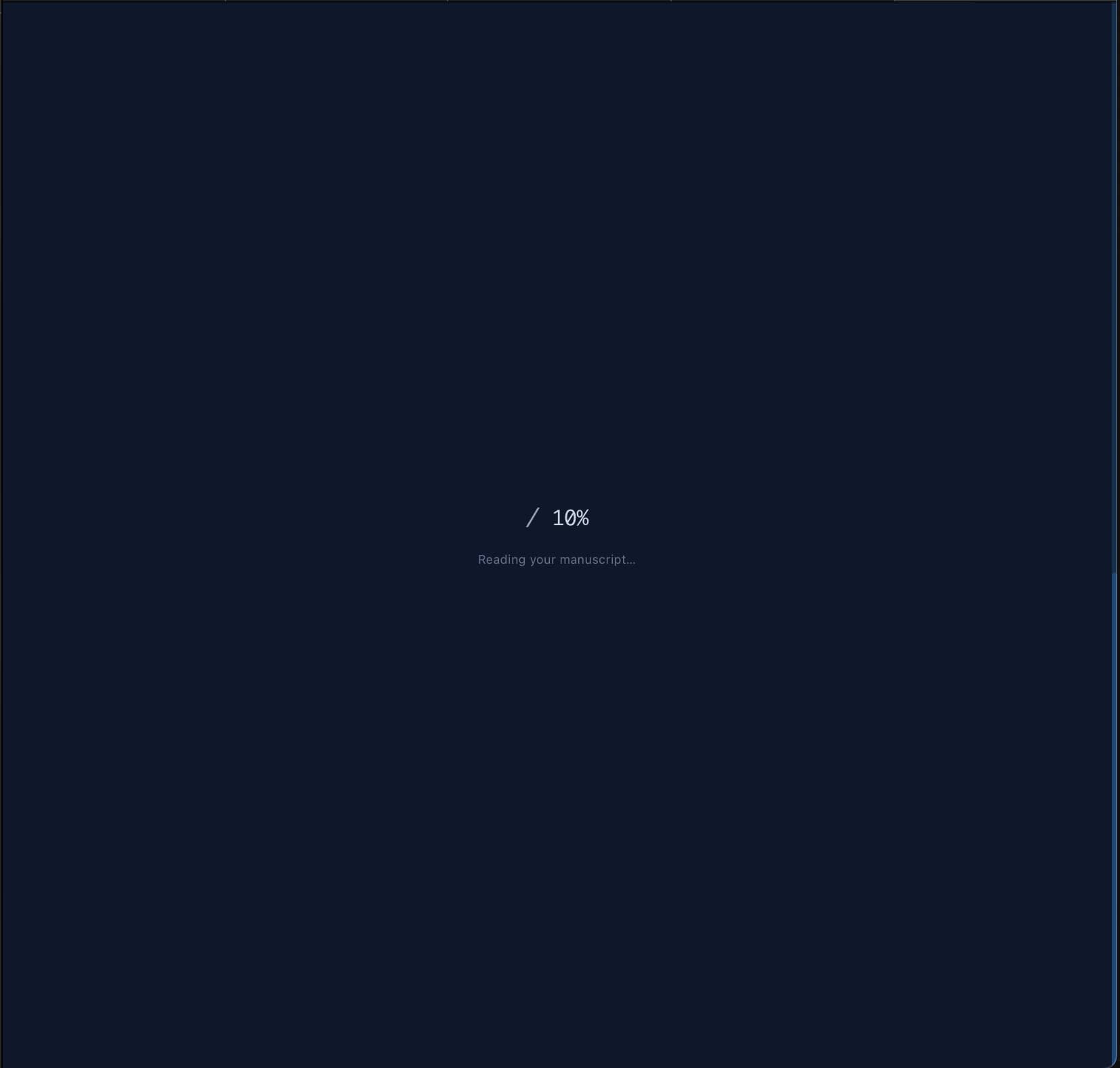 Loading screen progress