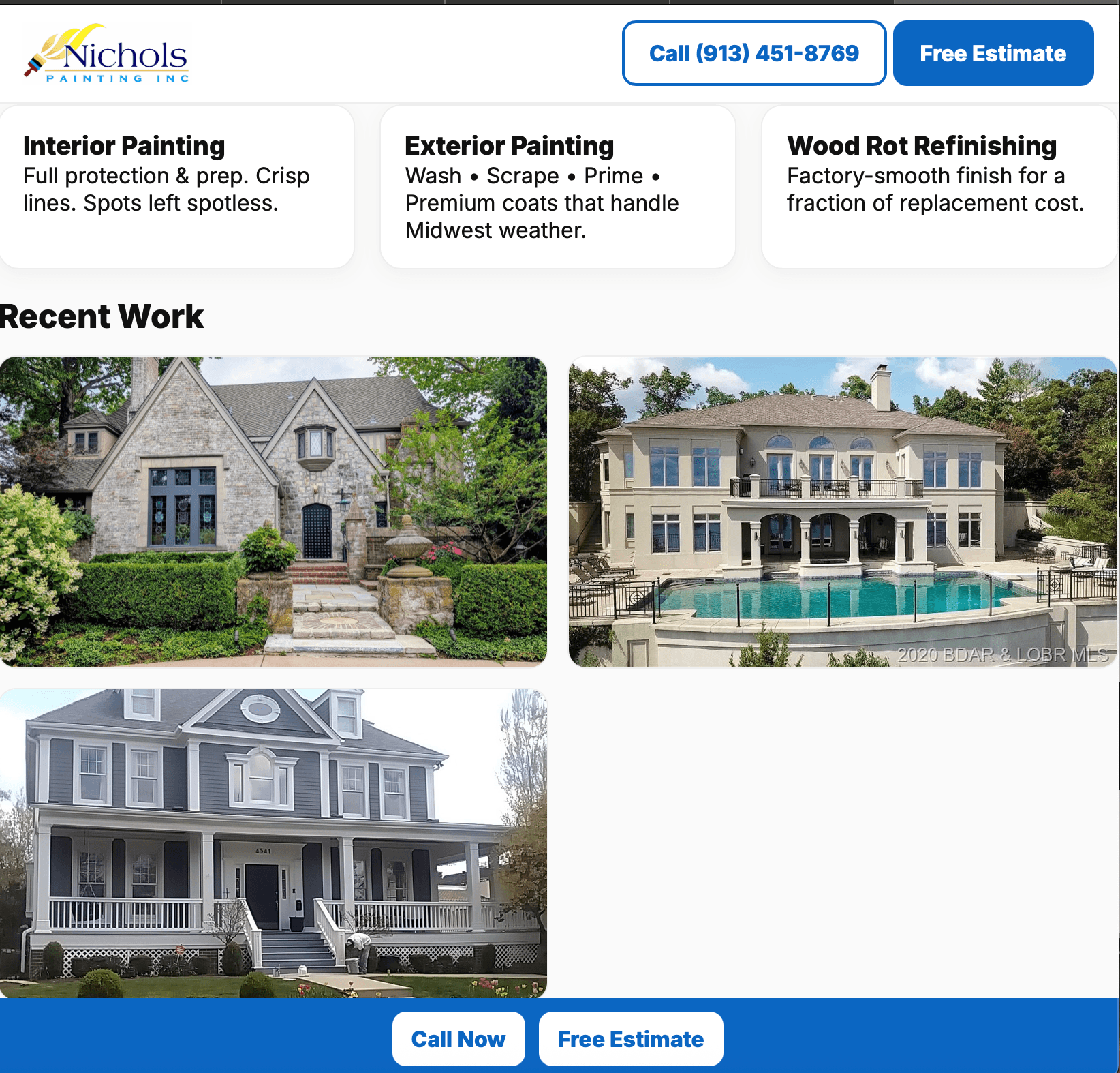 Service overview section