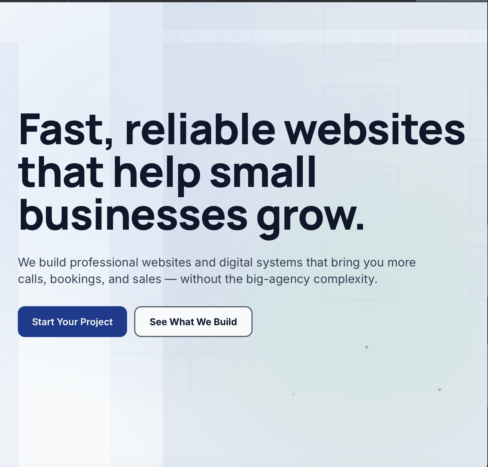 Digital services studio hero